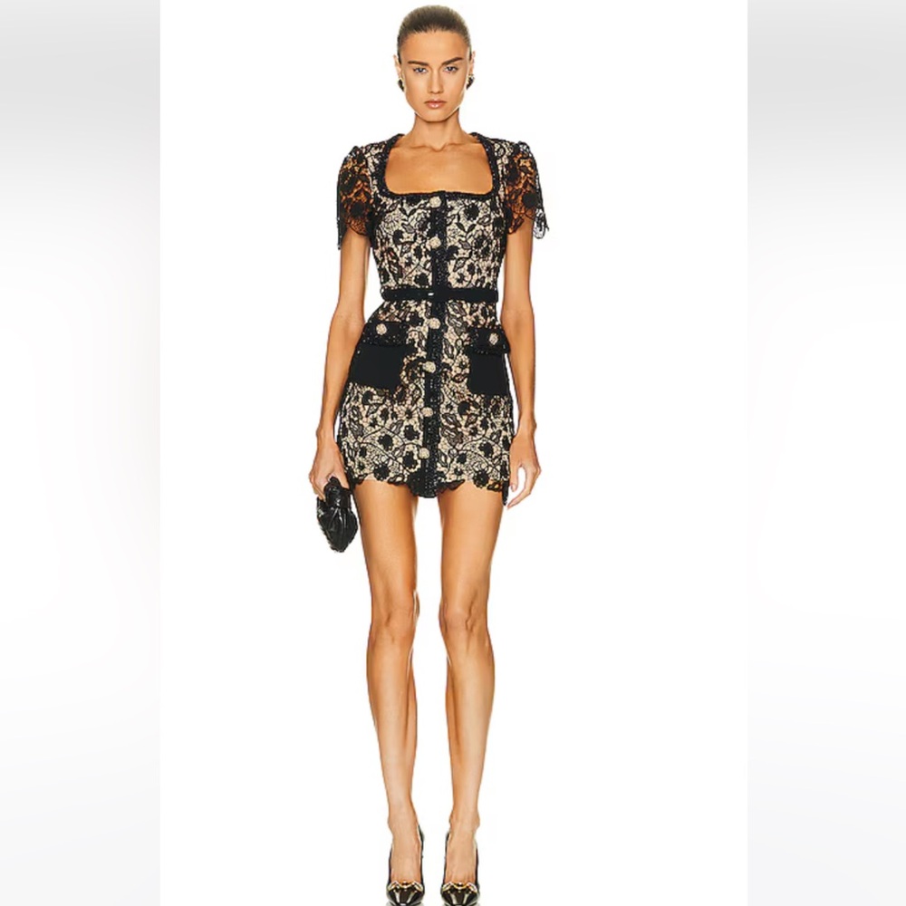 Self Portrait Guipure lace Dress US2 NWOT